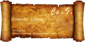 Cserép Ilona névjegykártya